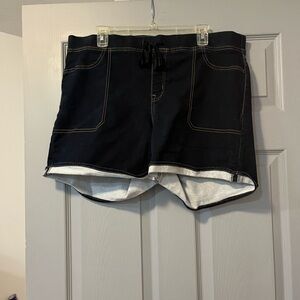 Lei Blue High Waist Denim Shorts